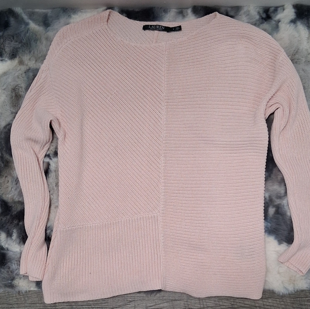 Ralph Lauren Women's Vintage Pink Round Neck Pullover Sweater Size Small - Picture 5 of 16